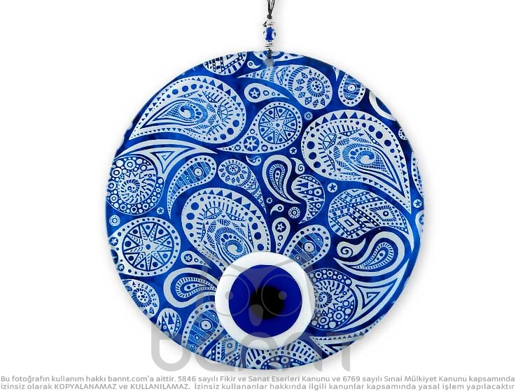 Mandala Füzyon Cam Nazar Boncuğu 23cm Mandala Füzyon Cam Nazar Boncuğu 23cm