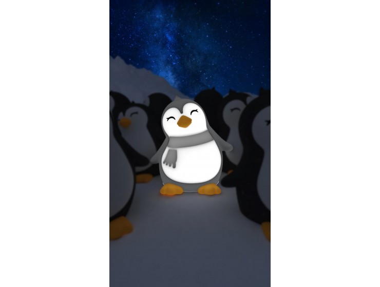 Dhink Silikon Şarjlı Gece Lambası Penguen Dhink Silikon Şarjlı Gece Lambası Penguen