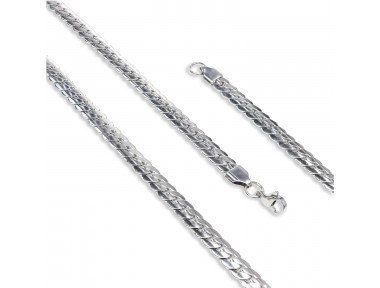 Rudi Ezme Balık Sırtı Çelik Kolye 1.6Mm