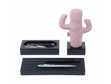 Kayigo Siyah Woody Pembe Cactus Üçlü Set