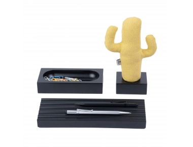 Kayigo Siyah Woody Sarı Cactus Üçlü Set