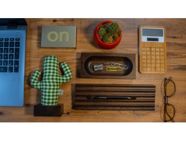 KAYIGO Woody Üçlü Ofis Seti Koyu Kahverengi