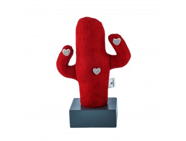 Kayigo Cactus Lavanta Dolgulu Gri Notluk / Kırmızı - Gri