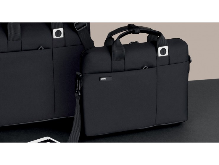 LEXON APOLLO LAPTOP BÖLMELİ EVRAK ÇANTASI (SİYAH)