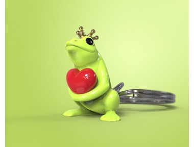 Kurbağa Prens Anahtarlık Kurbağa Prens Anahtarlık