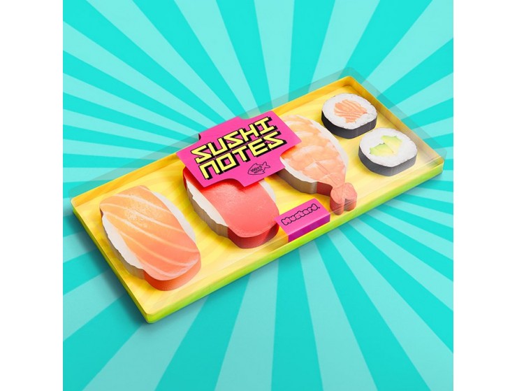 Mustard Sushi Bento Sticky Not Kağıdı ve Page Marker Seti