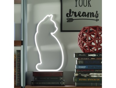 Mustard Cat Led Işık