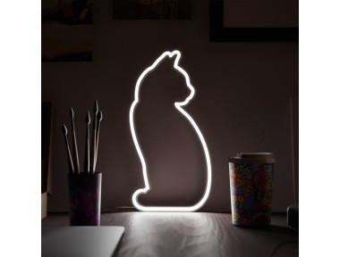 Mustard Cat Led Işık