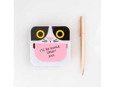 Mustard Crazy Cat Yapışkan Not Kağıdı