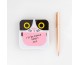 Mustard Crazy Cat Yapışkan Not Kağıdı