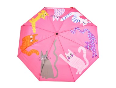 Original Duckhead Duck Kompakt Şemsiye Arty Cats Fuschia Original Duckhead Duck Kompakt Şemsiye Arty Cats Fuschia