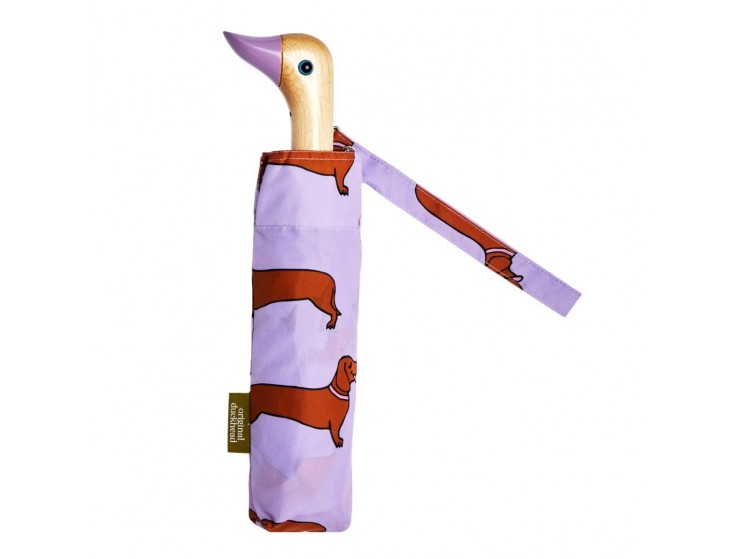 Duck Kompakt Şemsiye Dachshund Purple Duck Kompakt Şemsiye Dachshund Purple