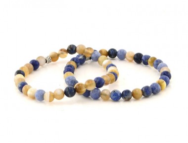 Elektrik Akik Doğal Taş Bileklik Seti Elektrik Akik Doğal Taş Bileklik Seti