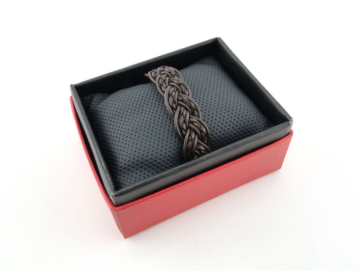 Braid Örgü Deri Bileklik (Kahverengi) Braid Örgü Deri Bileklik (Kahverengi)