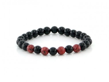 Coral Onyx Doğal Taş Bileklik