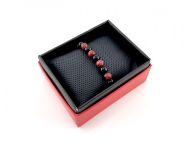 Coral Onyx Doğal Taş Bileklik