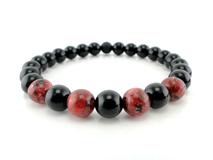 Coral Onyx Doğal Taş Bileklik