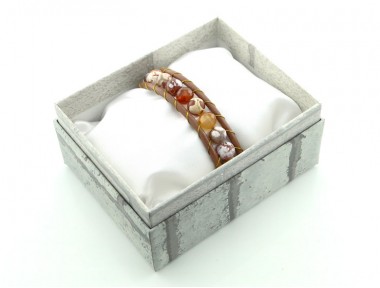 Eos Doğal Taş Deri Bileklik