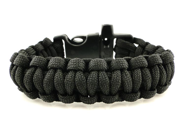 Düdüklü Paracord Bileklik (Siyah) Düdüklü Paracord Bileklik (Siyah)