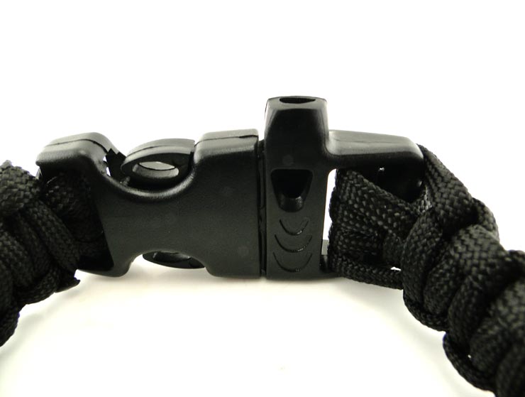 Düdüklü Paracord Bileklik (Siyah) Düdüklü Paracord Bileklik (Siyah)