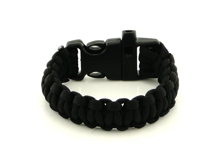 Düdüklü Paracord Bileklik (Siyah) Düdüklü Paracord Bileklik (Siyah)