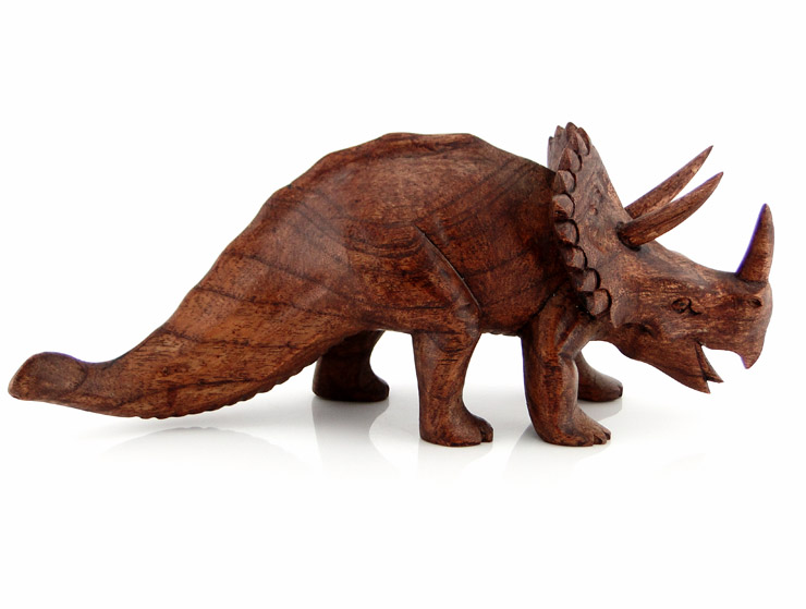 El Yapımı Ahşap Dinozor Anchiceratops