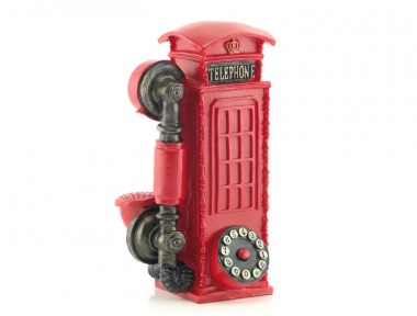Vintage Telephone Kumbara (Kırmızı)