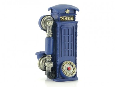 Vintage Telephone Kumbara (Mavi)