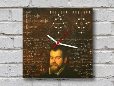 Galileo Galilei Ahşap Duvar Saati Galileo Galilei Ahşap Duvar Saati