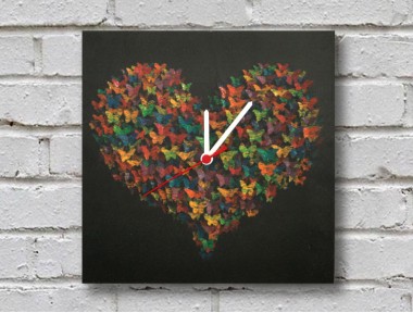 Fly Love Ahşap Duvar Saati