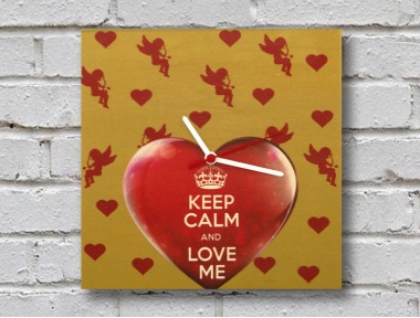 Love Me Ahşap Duvar Saati Love Me Ahşap Duvar Saati