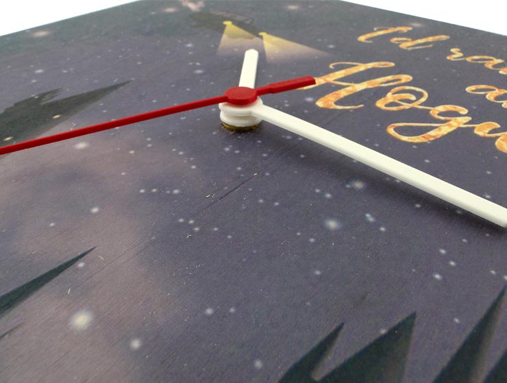 Hogwarts Ahşap Duvar Saati