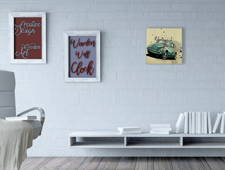 Beetle Ahşap Duvar Saati II Beetle Ahşap Duvar Saati II