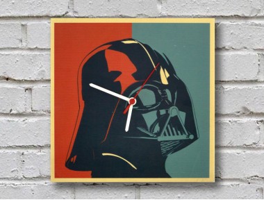 Darth Vader Ahşap Duvar Saati Darth Vader Ahşap Duvar Saati