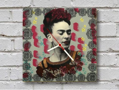 Frida Kahlo Ahşap Duvar Saati Frida Kahlo Ahşap Duvar Saati