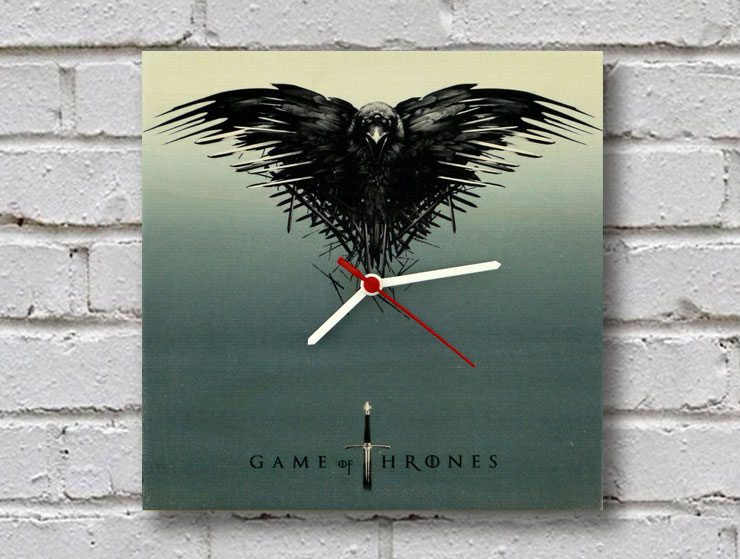 Game Of Thrones Ahşap Duvar Saati Game Of Thrones Ahşap Duvar Saati