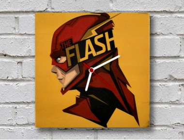 The Flash Ahşap Duvar Saati II