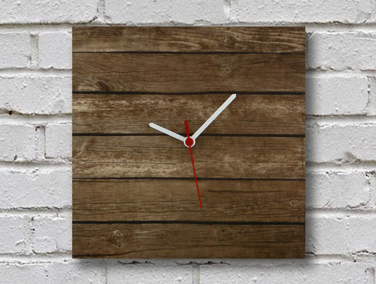 Minimal Tasarımlı Ahşap Duvar Saati