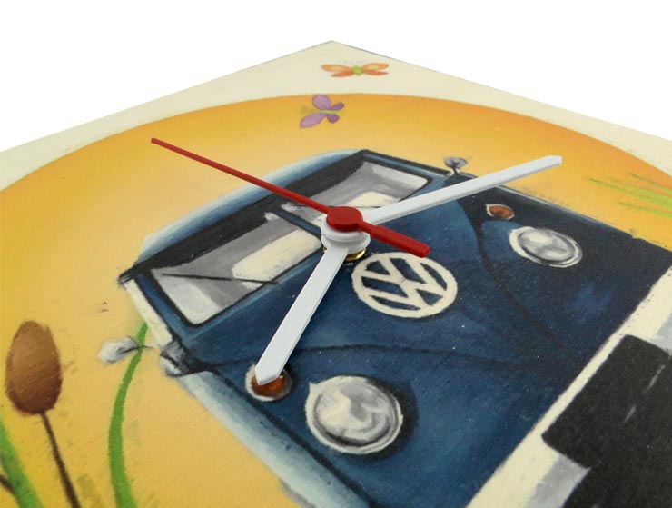 Camper Van Ahşap Duvar Saati III Camper Van Ahşap Duvar Saati III