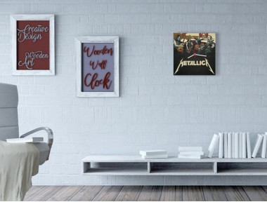 Metallica Ahşap Duvar Saati
