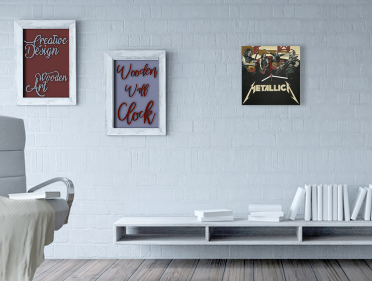 Metallica Ahşap Duvar Saati