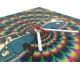 Psychedelic Camper Van Ahşap Duvar Saati Psychedelic Camper Van Ahşap Duvar Saati