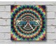 Psychedelic Camper Van Ahşap Duvar Saati Psychedelic Camper Van Ahşap Duvar Saati
