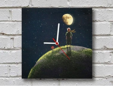 The Little Prince Ahşap Duvar Saati The Little Prince Ahşap Duvar Saati