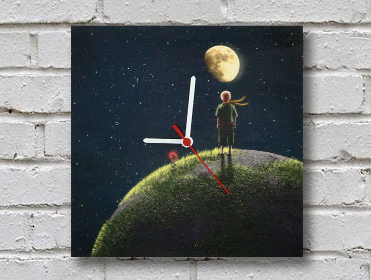 The Little Prince Ahşap Duvar Saati