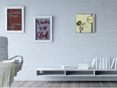 Vespa Ahşap Duvar Saati