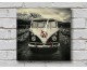 Camper Van Ahşap Duvar Saati V