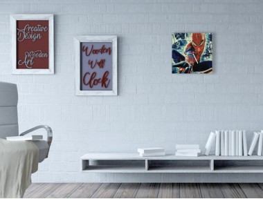 Spiderman Ahşap Duvar Saati Spiderman Ahşap Duvar Saati