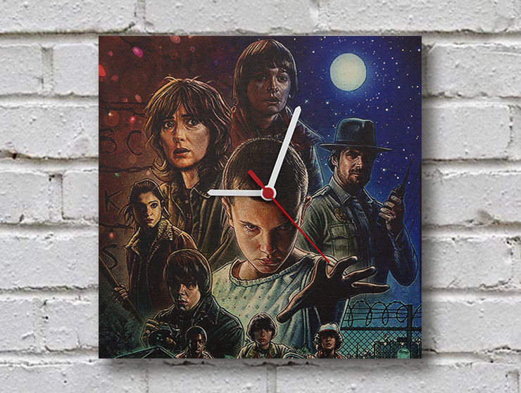 Stranger Things Ahşap Duvar Saati Stranger Things Ahşap Duvar Saati