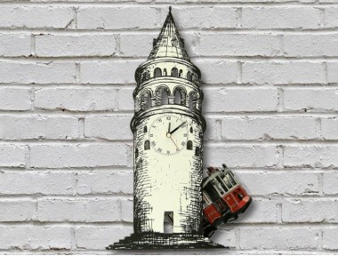 Galata Kulesi Sarkaçlı Duvar Saati